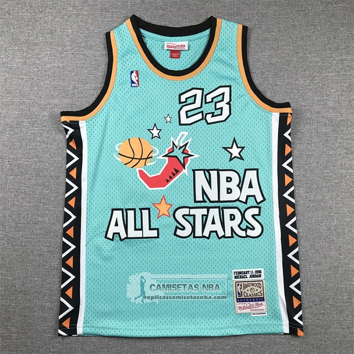 Camiseta Nino All Star 1996 Michael Jordan NO 23 Verde